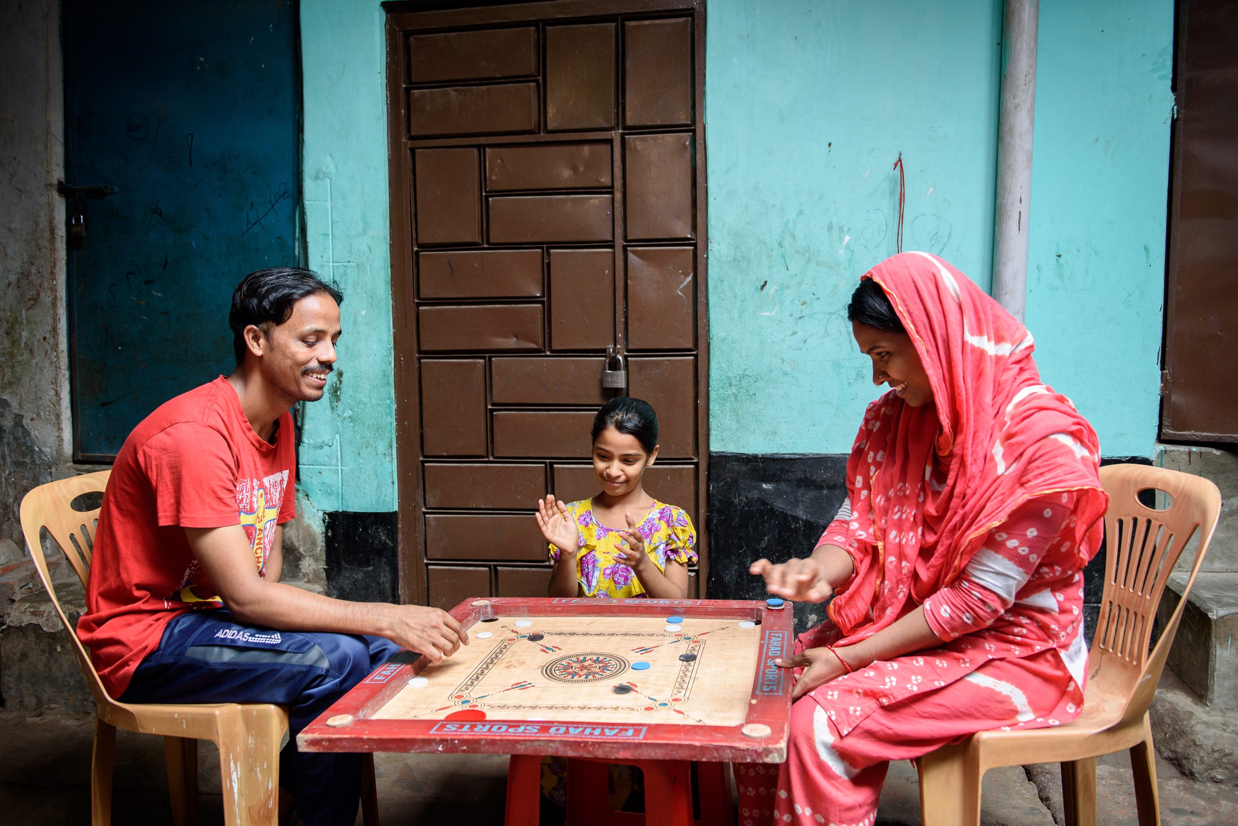 Imran mit seiner Familie