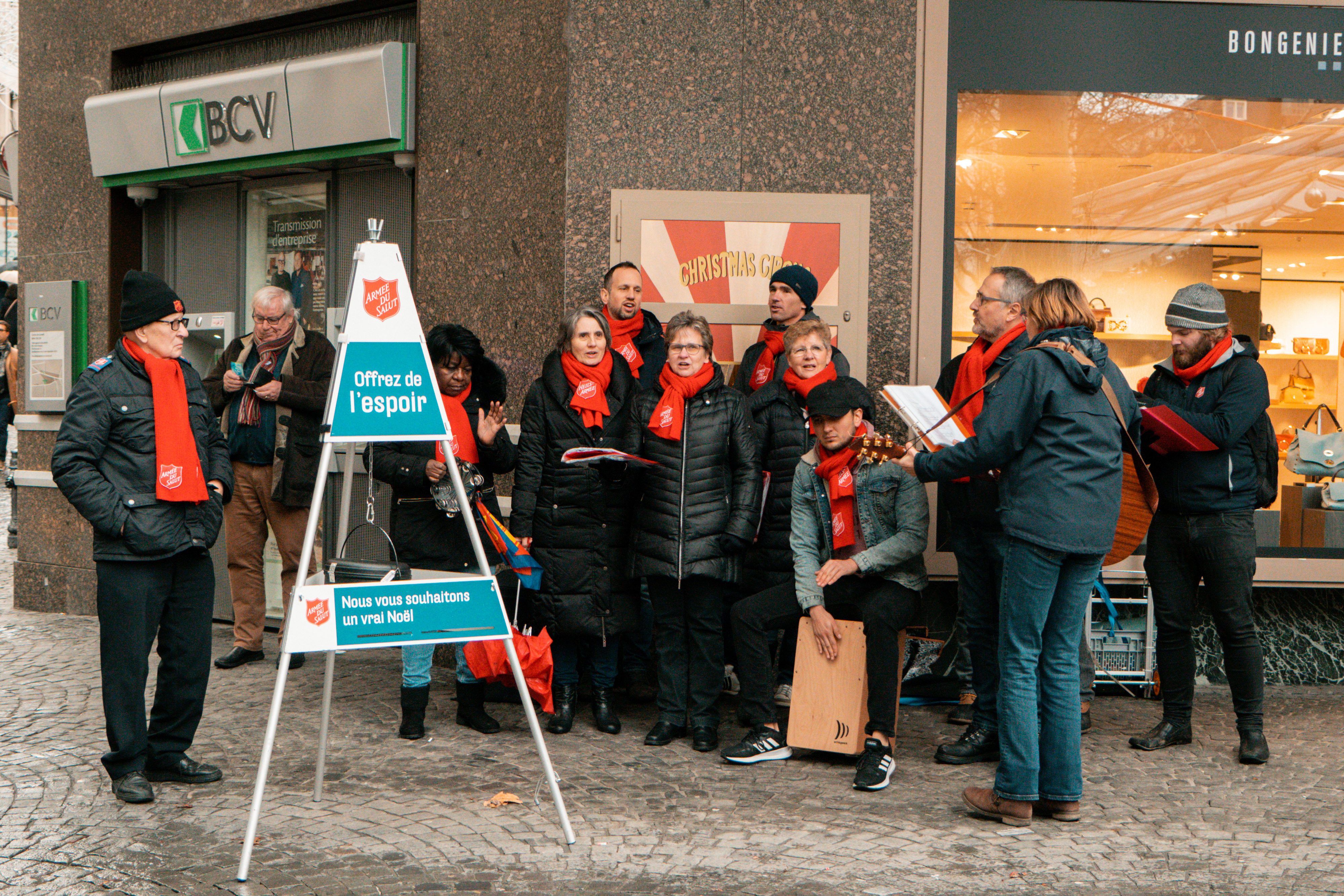 Topfkollekte der Heilsarmee in Lausanne 2019