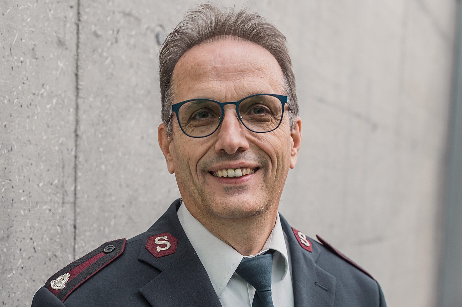 Major Jean-Marc Flückiger  Leiter Abteilung Kirchliches Werk der Heilsarmee Schweiz