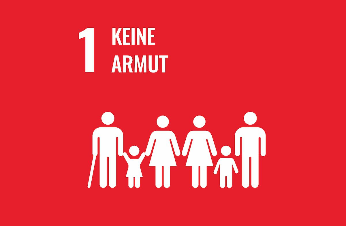 Keine Armut Social Development goals Ziel 1 der Uno